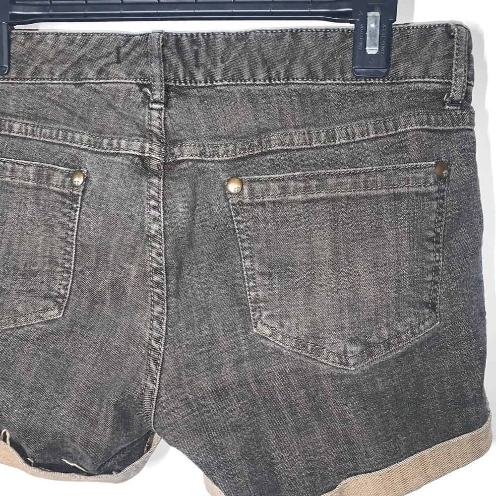 Free People grey wash denim cuffed shorts size 29